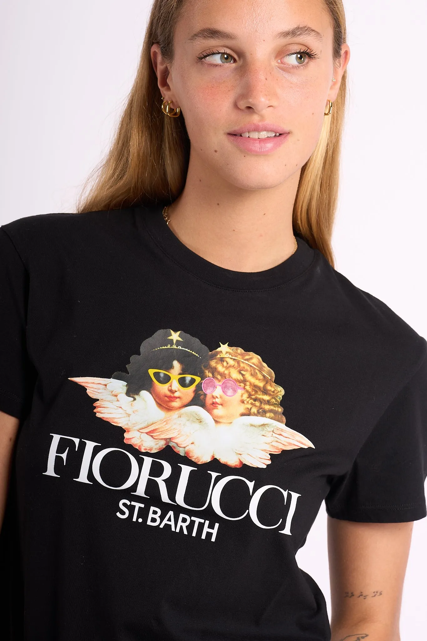 Mc2 Saint Barth T-shirt Fiorucci Nero Donna