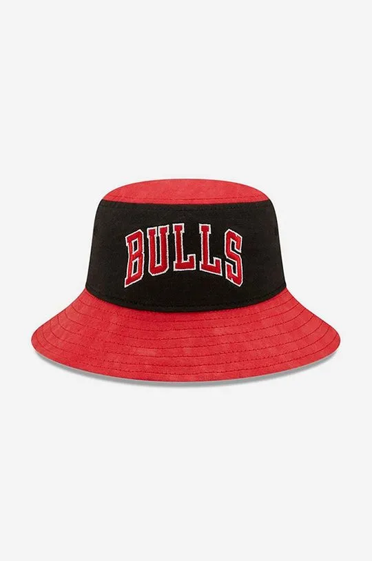 New Era cotton hat Washed Tapered Bulls red color