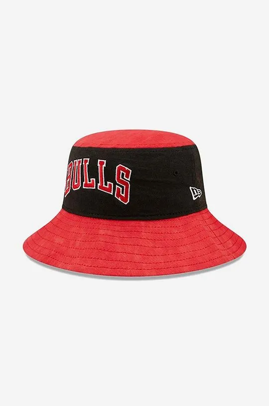 New Era cotton hat Washed Tapered Bulls red color