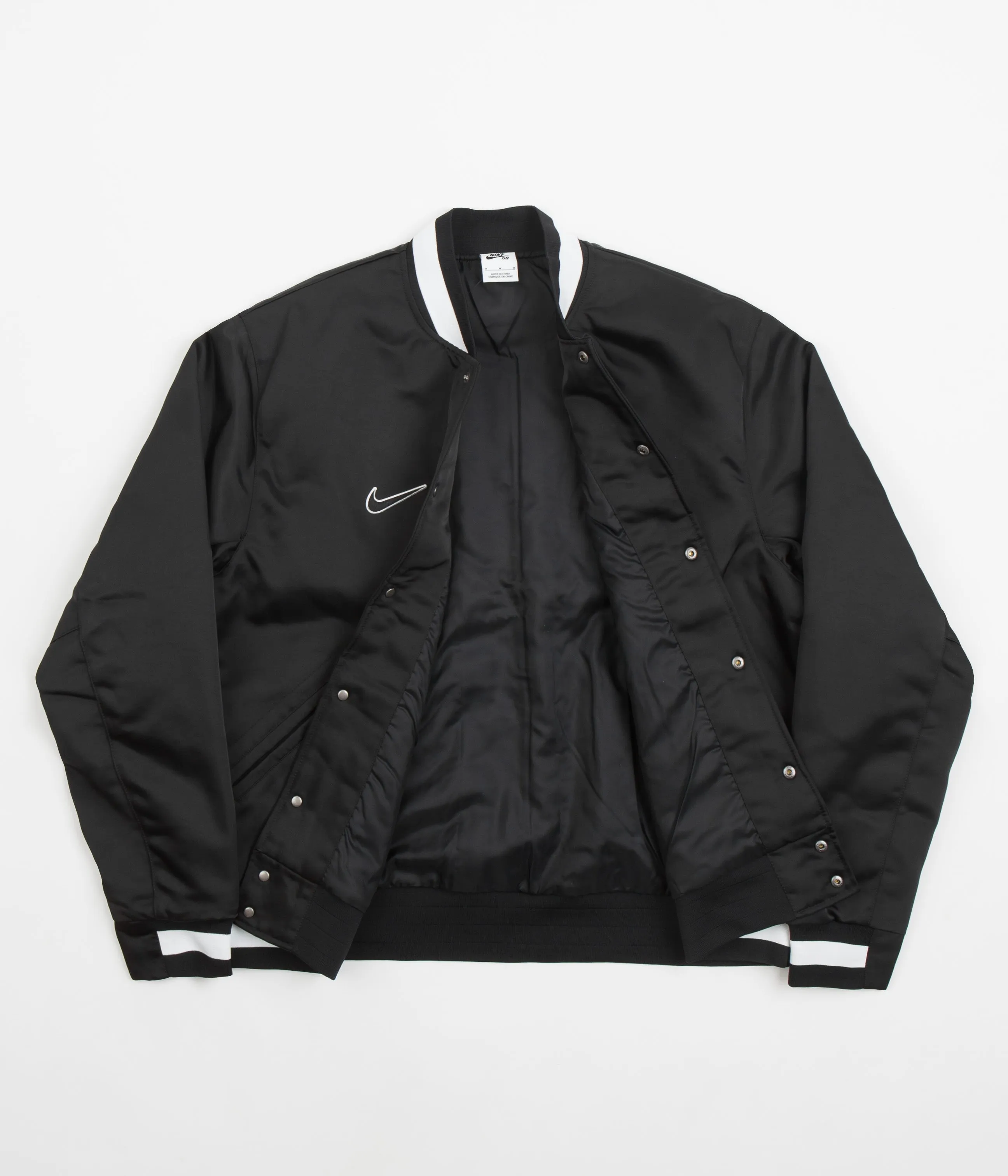 Nike SB x MLB Varsity Jacket - Black / Black / White / White