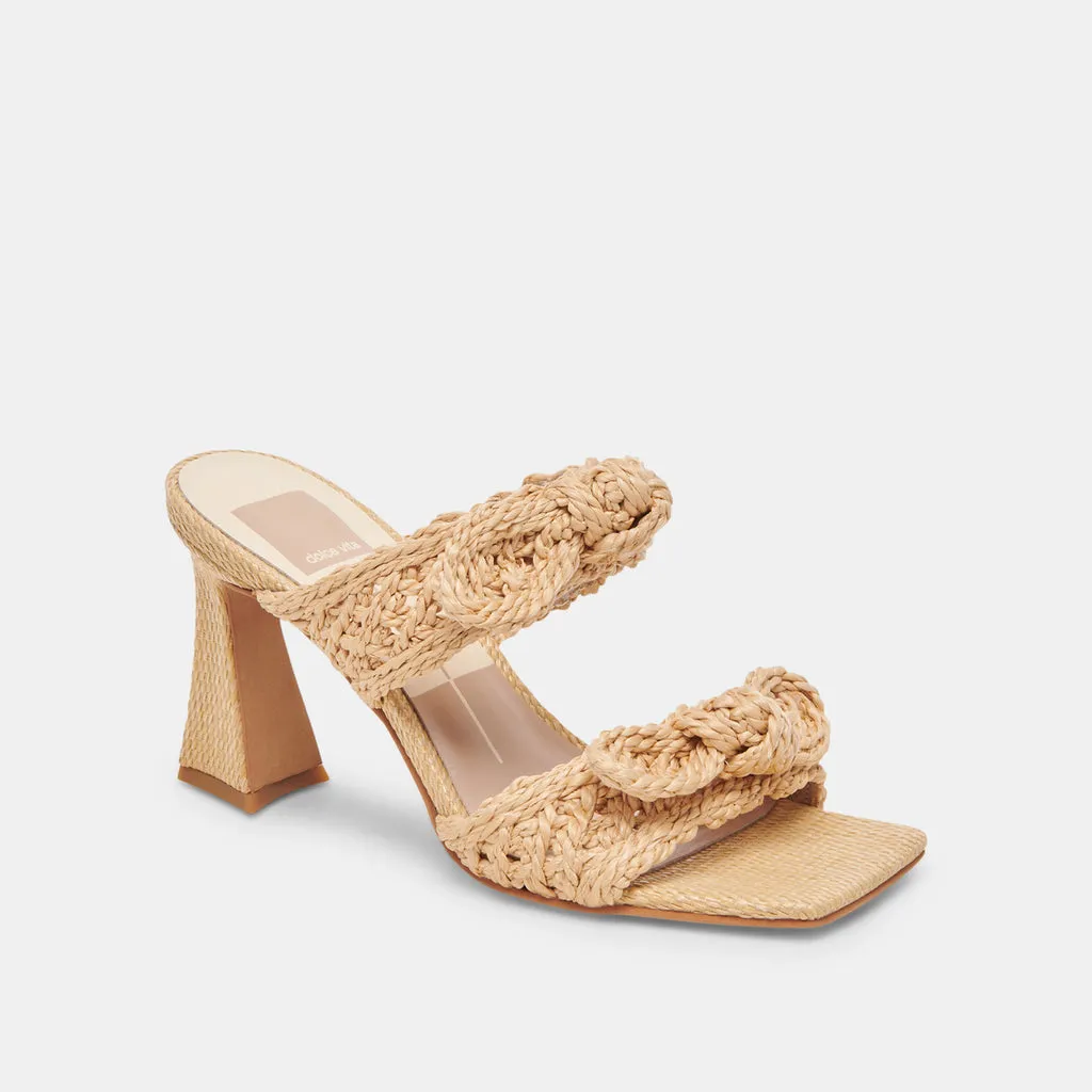 NIYAH HEELS LT NATURAL RAFFIA– Dolce Vita 6908079112258