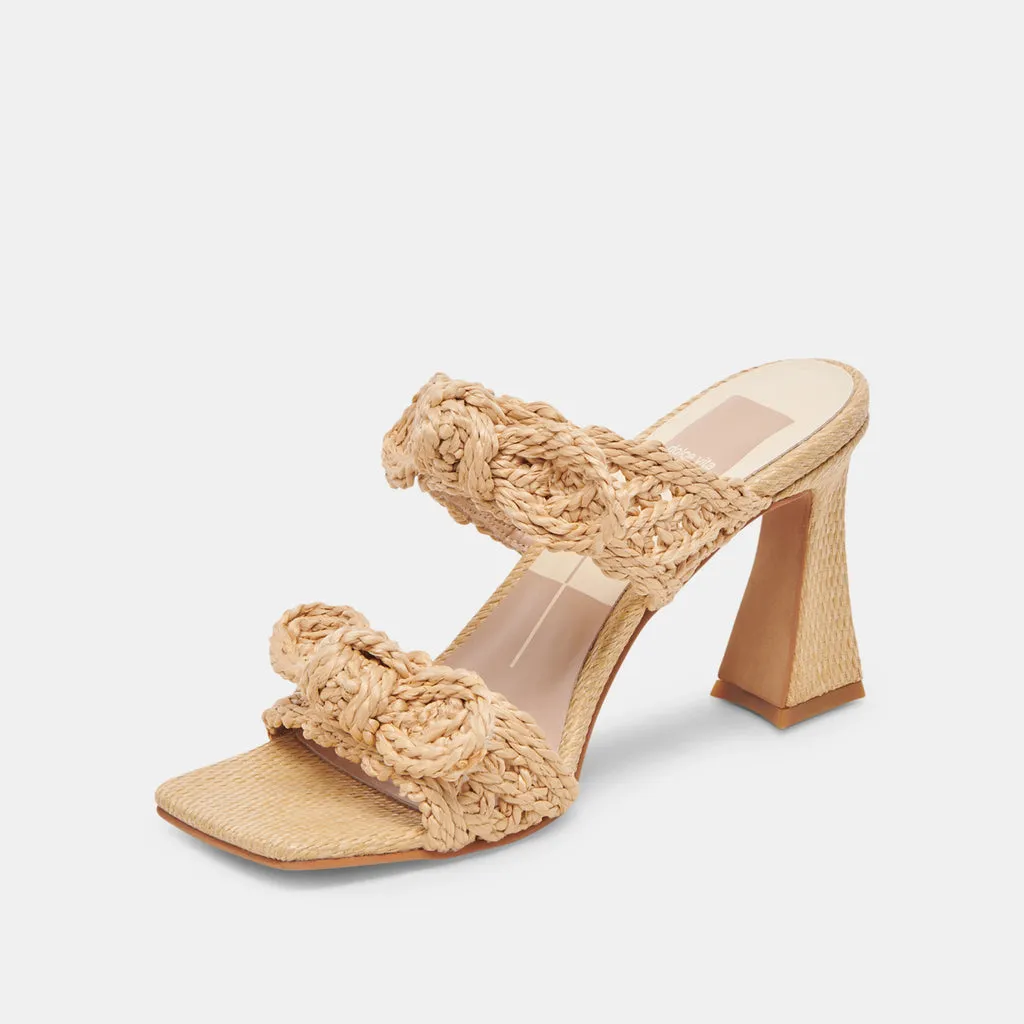 NIYAH HEELS LT NATURAL RAFFIA– Dolce Vita 6908079112258