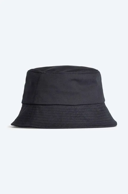 Norse Projects cotton hat navy blue color