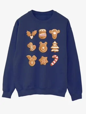 NW2 Winnie The Pooh Cookies Mens Navy Sweatshirt | Sweatshirts & Hoodies | George at ASDA