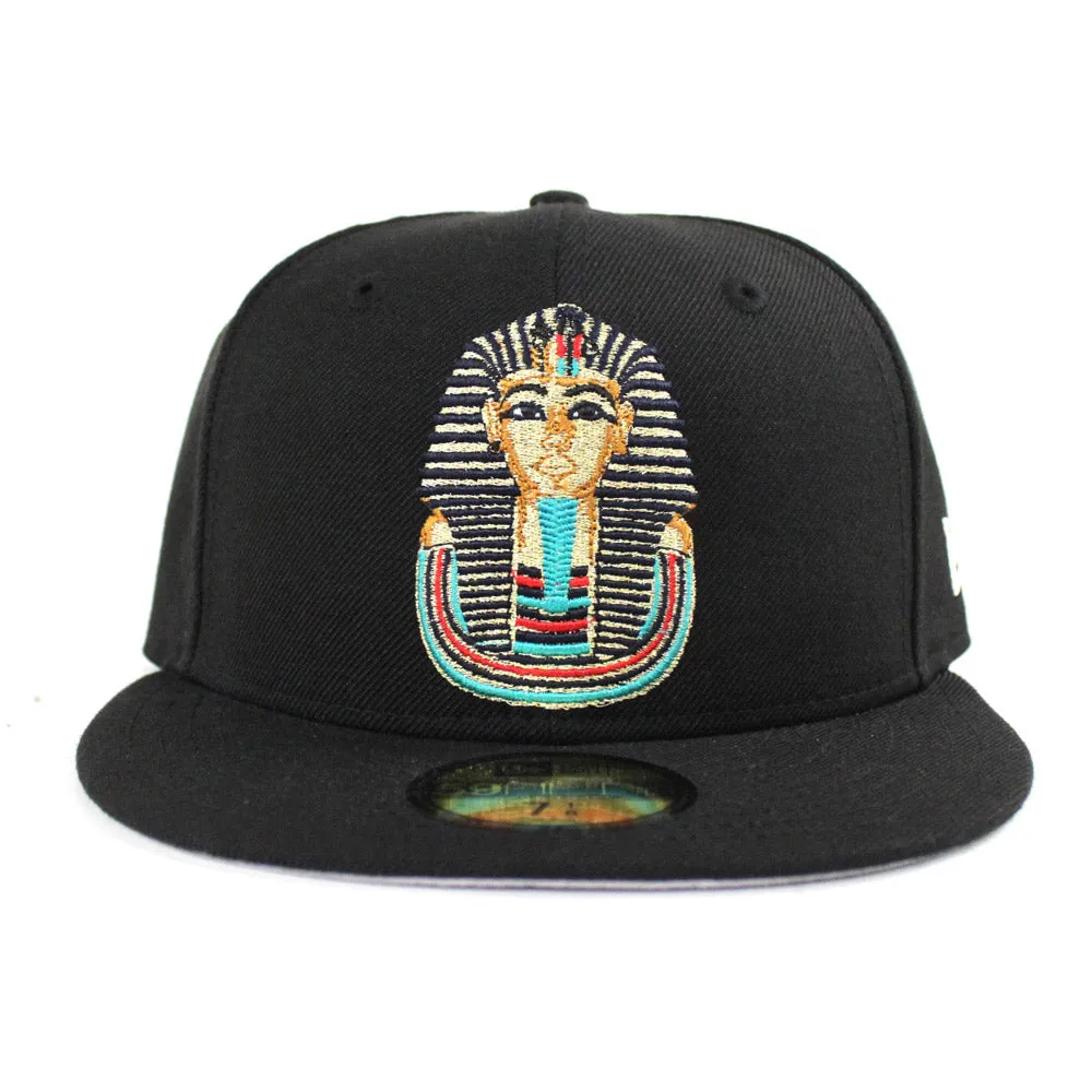 Pharaoh Fitted Hat New Era 59Fifty Fitted Hat (Black Gray Under Brim)