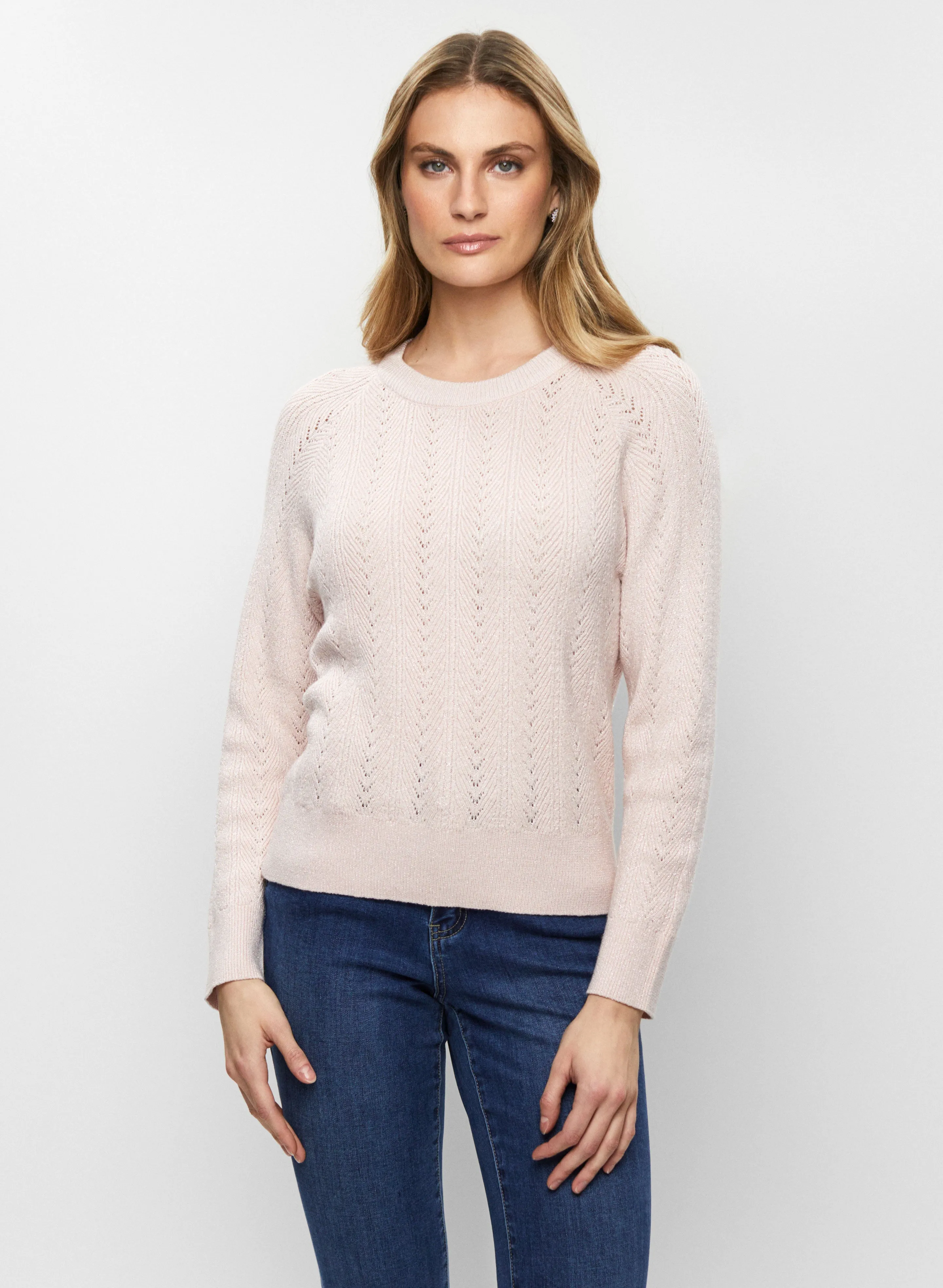 Pointelle Knit Sweater