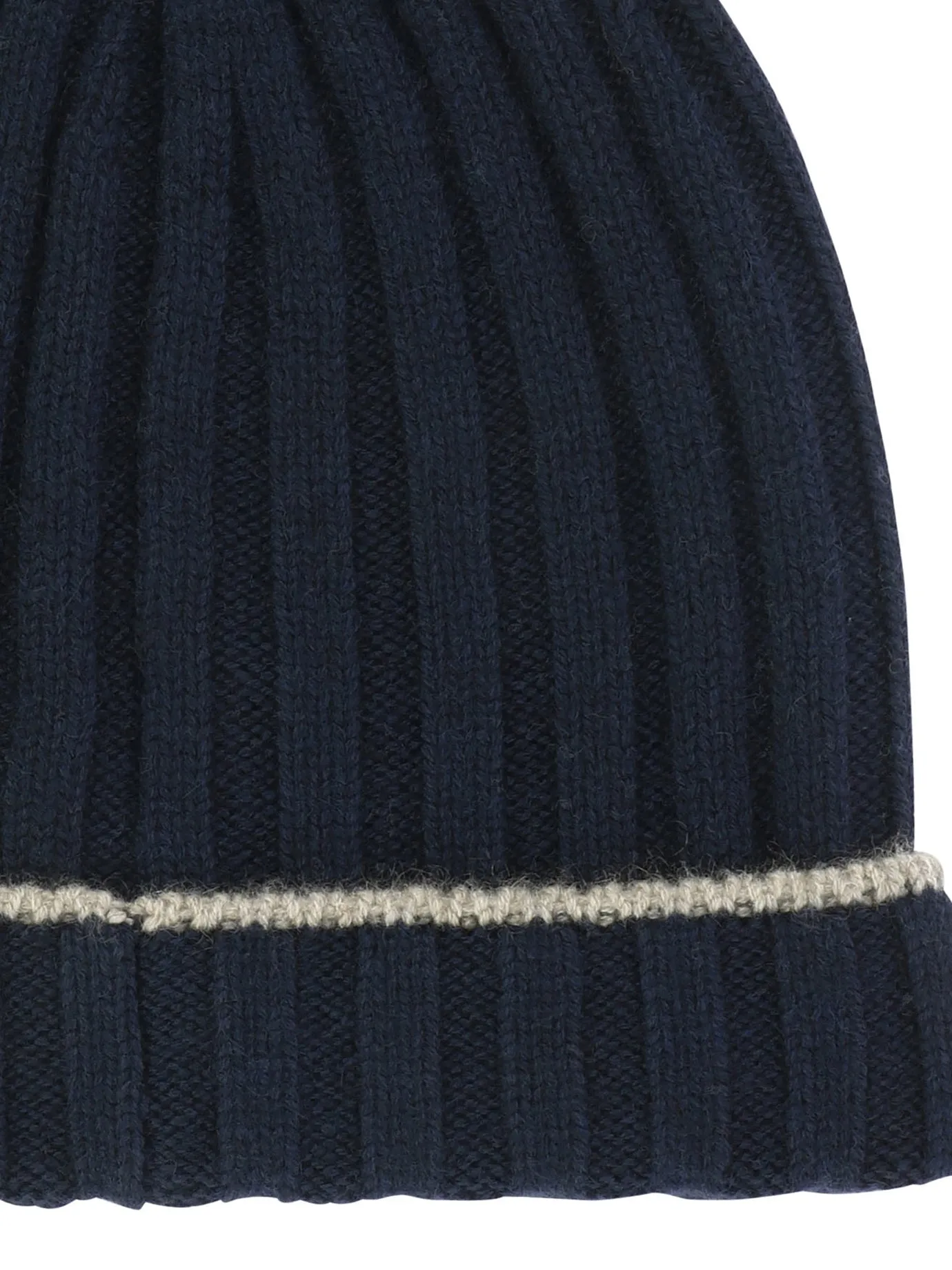 RIBBED CASHMERE KNIT BEANIE