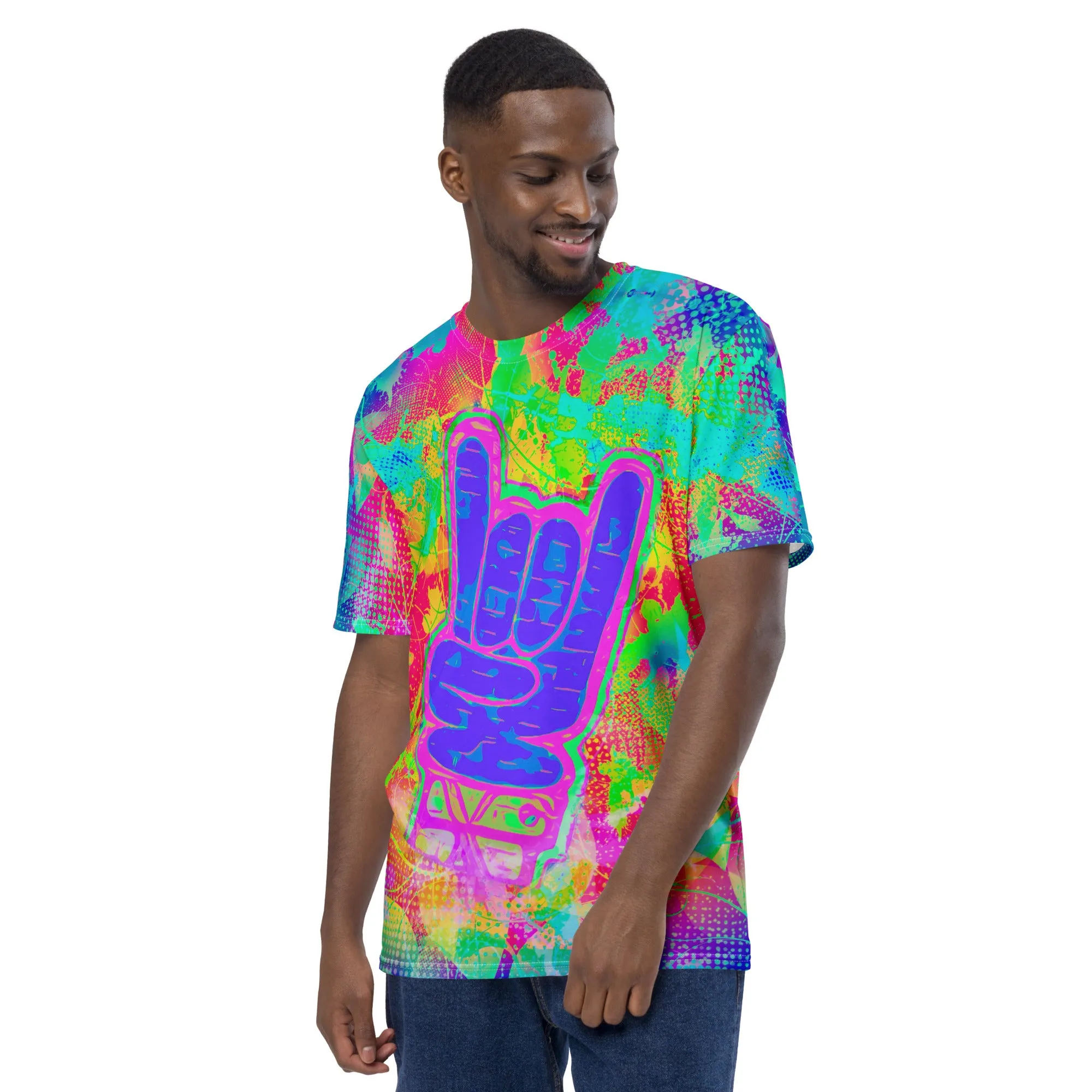 Rock On Rainbow Graffiti T-Shirt