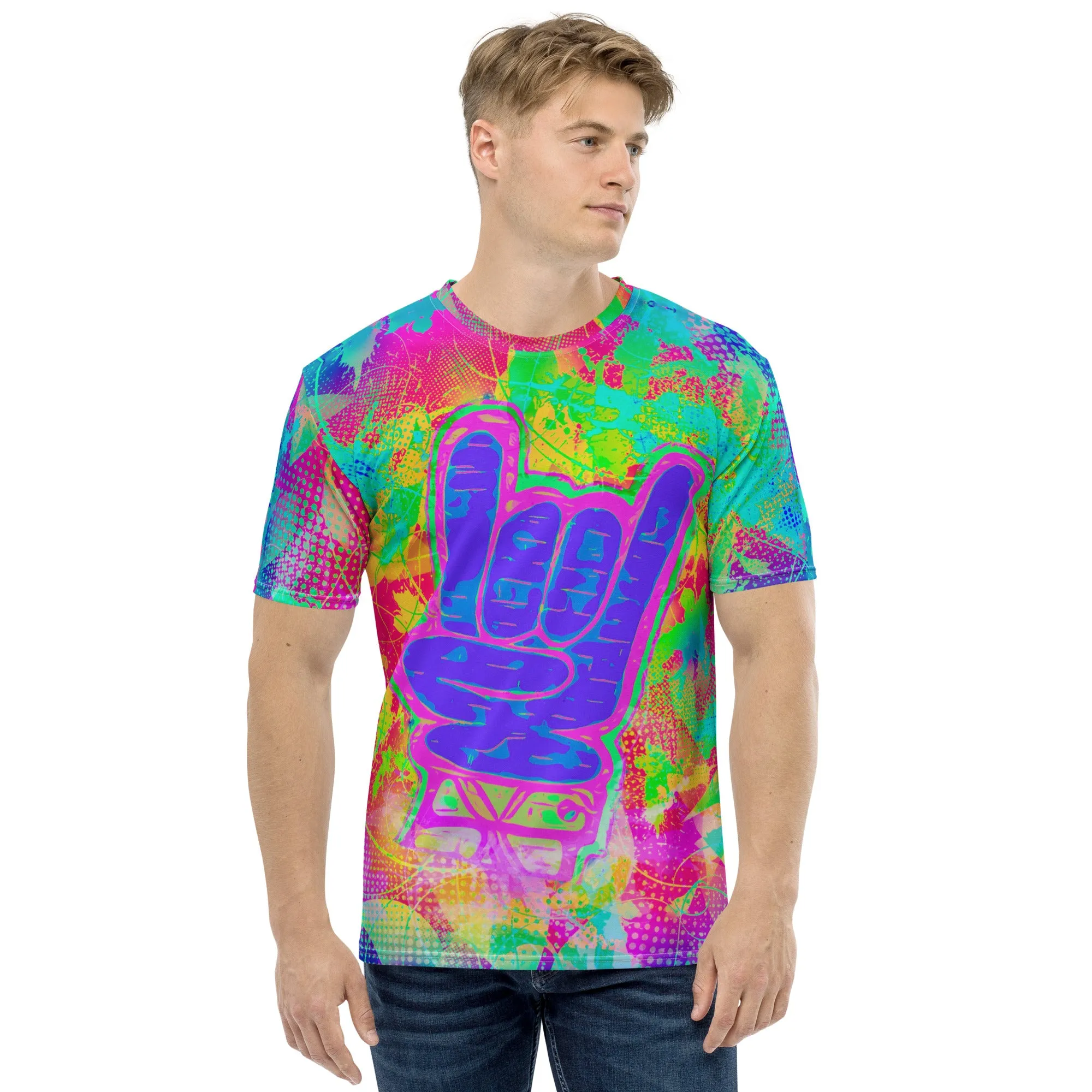 Rock On Rainbow Graffiti T-Shirt