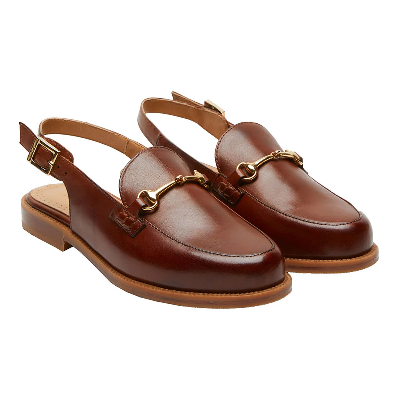 RUSSELL & BROMLEY Cheshunt Slip-On Flats - Brown