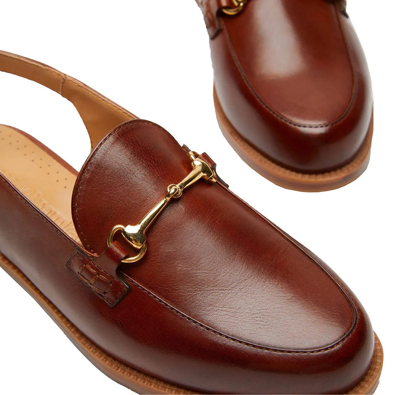 RUSSELL & BROMLEY Cheshunt Slip-On Flats - Brown