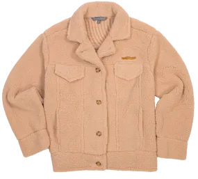 SALE Simply Southern Camel Soft Sherpa Shacket Jacket