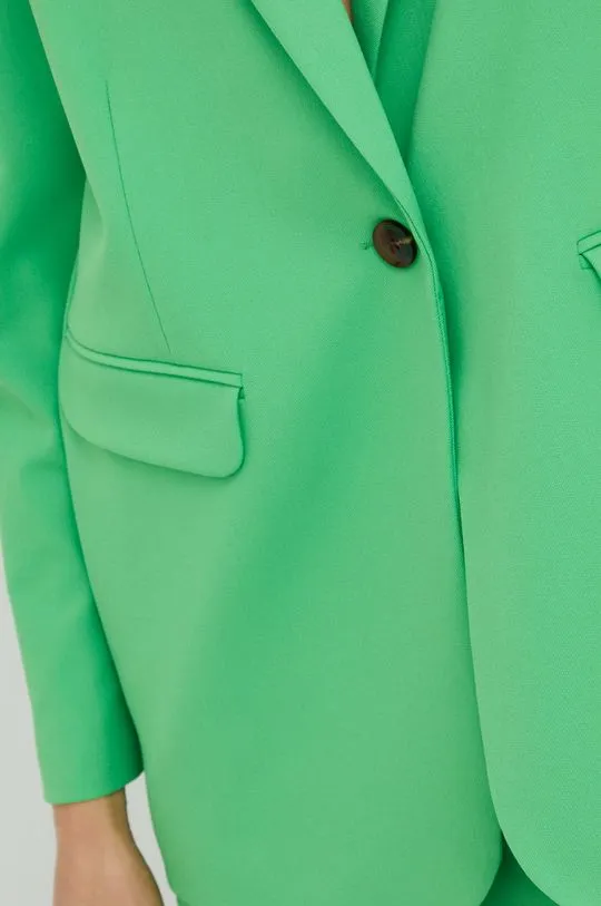 Samsoe Samsoe blazer green color smooth