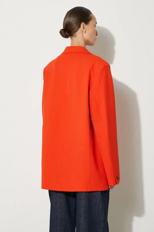 Samsoe Samsoe blazer orange color smooth