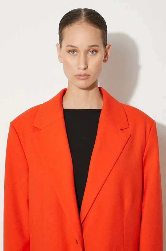 Samsoe Samsoe blazer orange color smooth