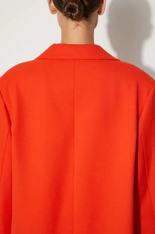 Samsoe Samsoe blazer orange color smooth