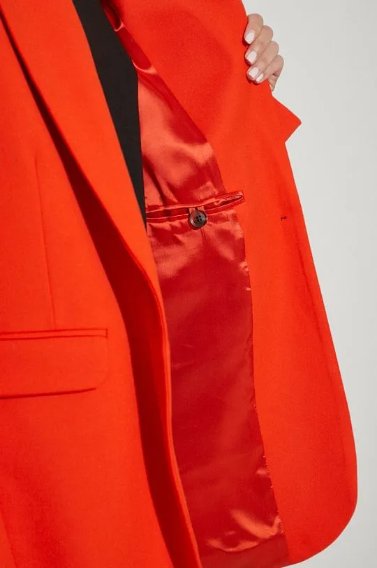 Samsoe Samsoe blazer orange color smooth