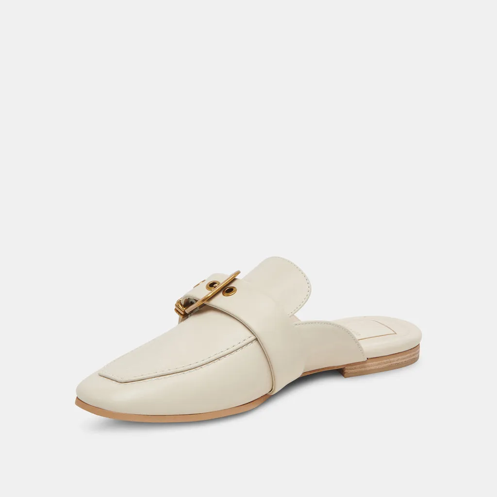 SANTEL FLATS IVORY LEATHER– Dolce Vita 6874805272642