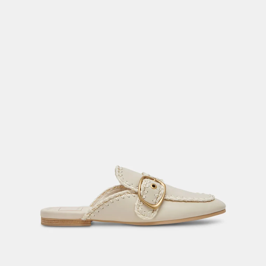 SANTEL STITCH FLATS IVORY LEATHER– Dolce Vita 6971241398338