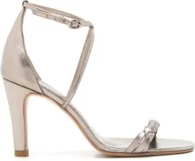 Sarah Chofakian Windsor 75mm metallic-effect sandals