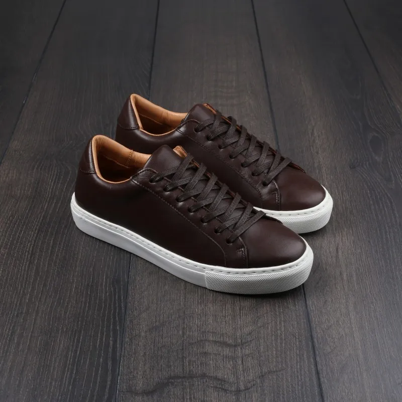 Skolyx Premium sneaker in dark brown leather EU36 - seconds