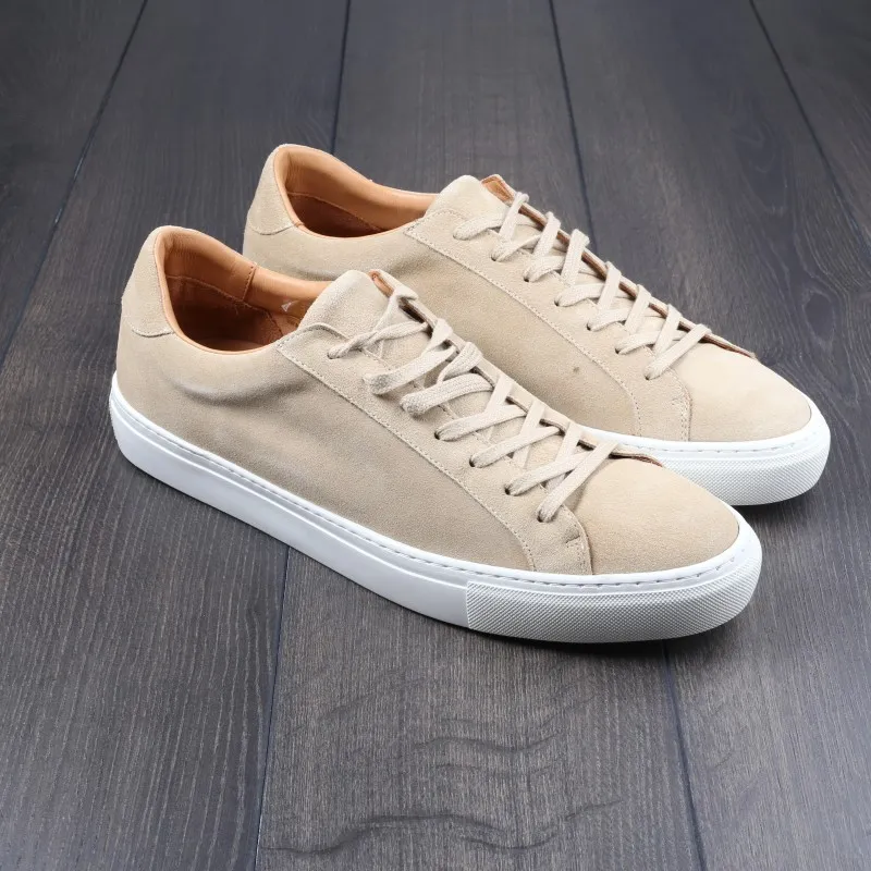 Skolyx Premium sneaker in sand suede UK11 / EU45 - Seconds