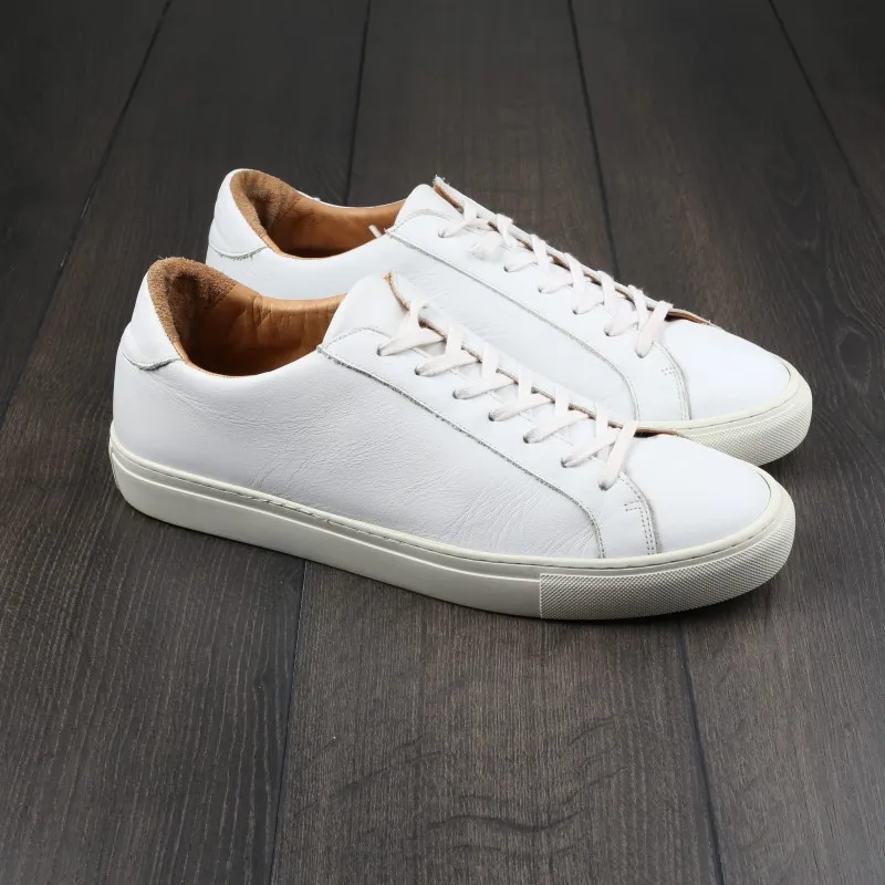 Skolyx Premium sneaker in white leather UK11 / EU45 - Seconds