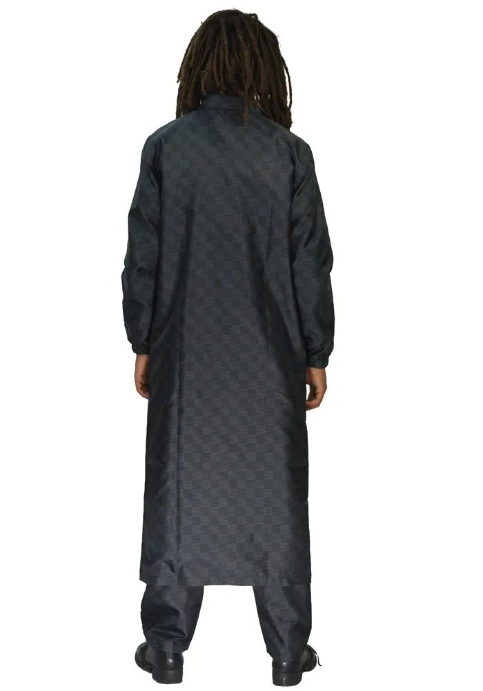 SSS WORLD CORP LONG COAT BLACK