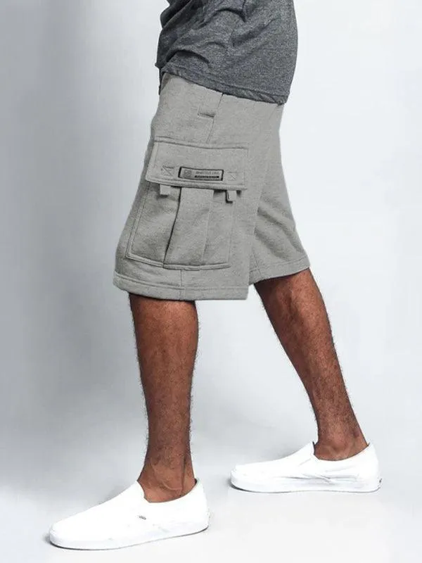 Straight-Leg Men Linen Cargo Shorts