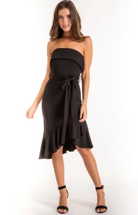 Strapless Mini Dress with Panel Detail (SDR409A) 