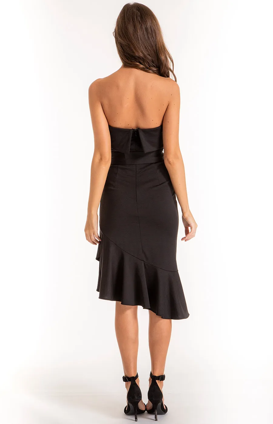 Strapless Mini Dress with Panel Detail (SDR409A) 