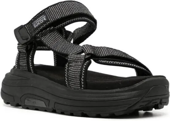 Suicoke Depa-Run 2 logo-patch sandals Black