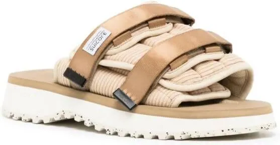 Suicoke Moto-Shellab logo-patch sandals Neutrals