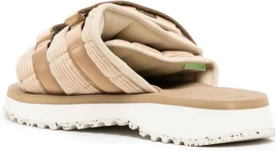 Suicoke Moto-Shellab logo-patch sandals Neutrals