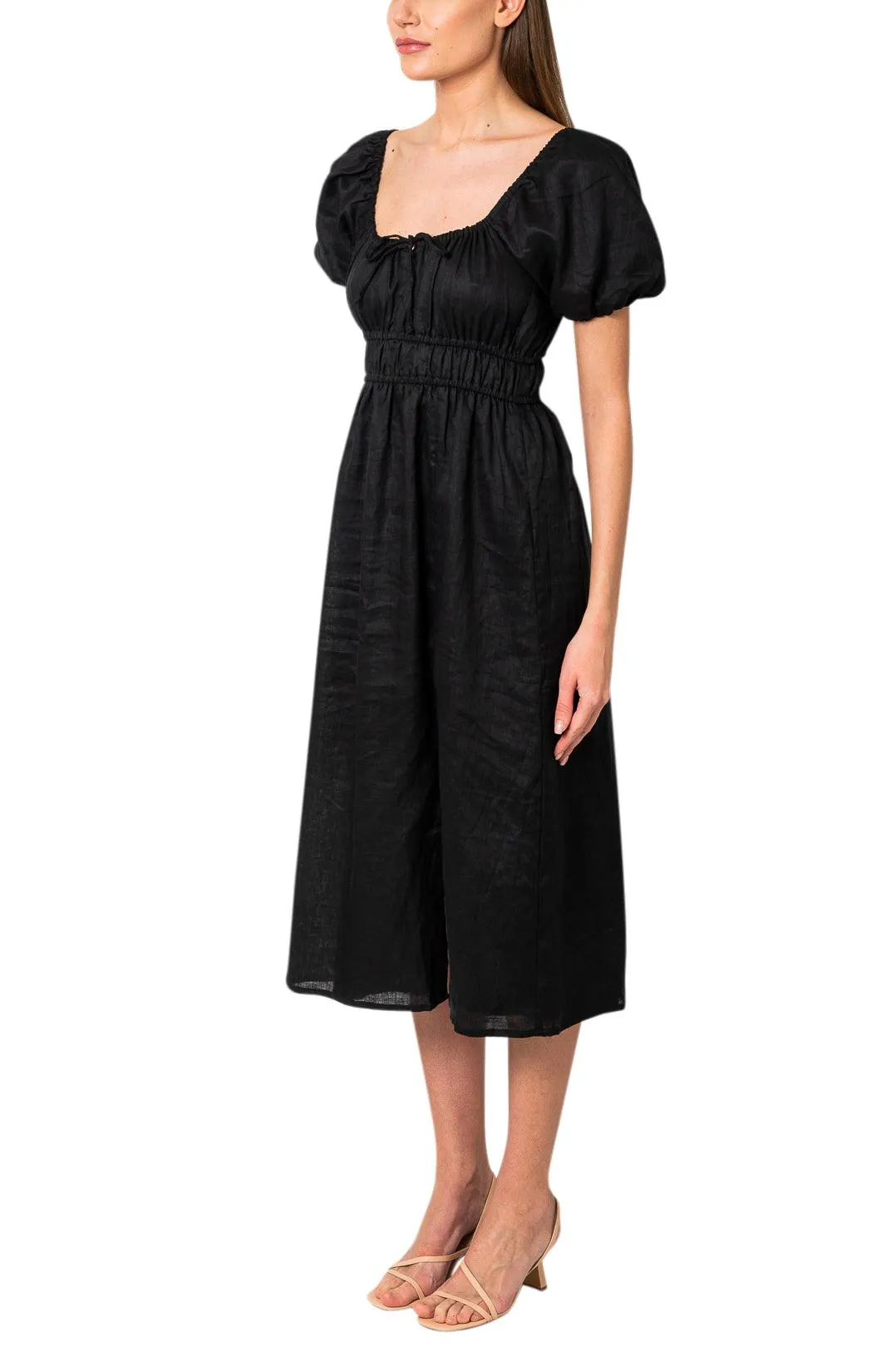 Terina Linen midi dress