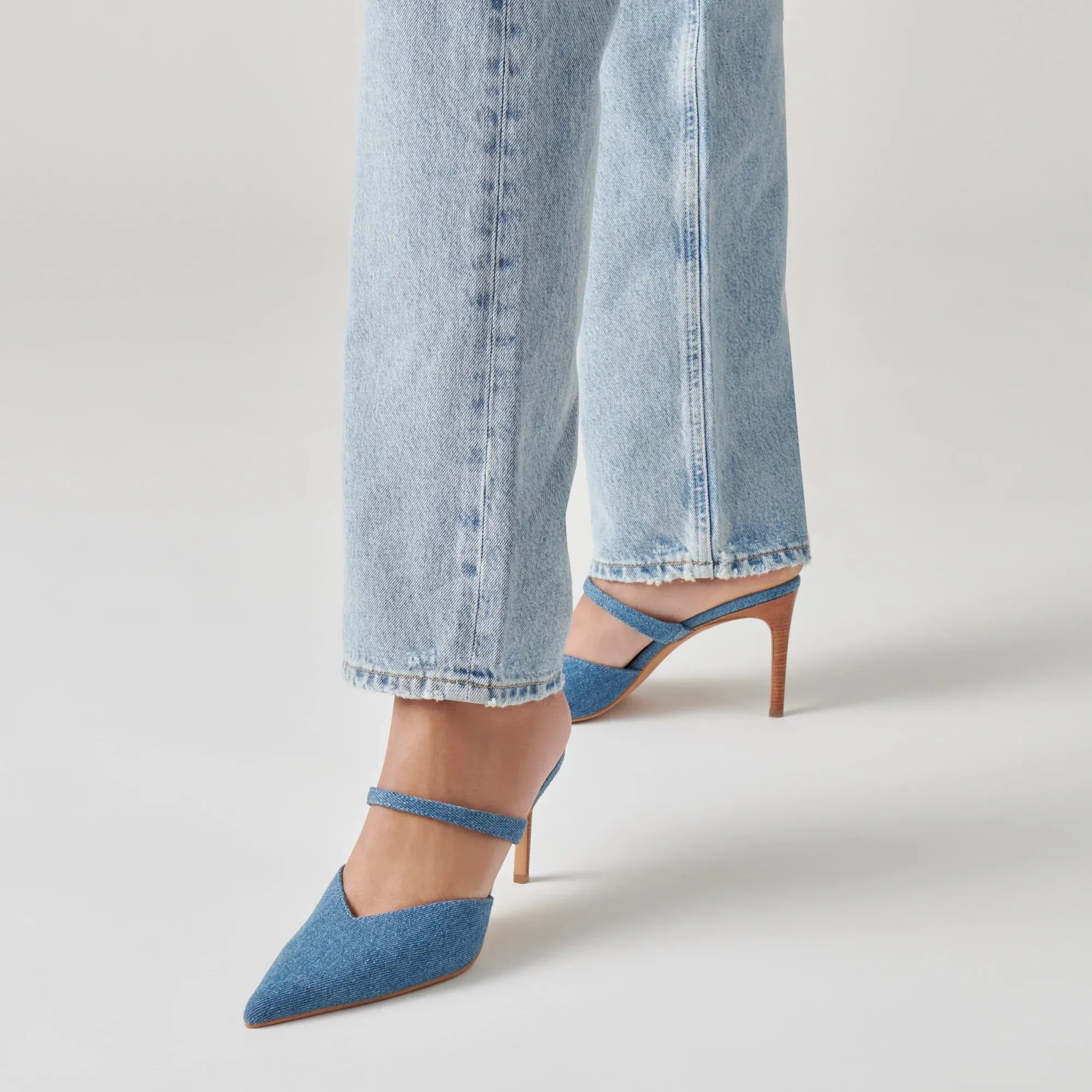 The Kanika Heels by Dolce Vita - Blue Denim