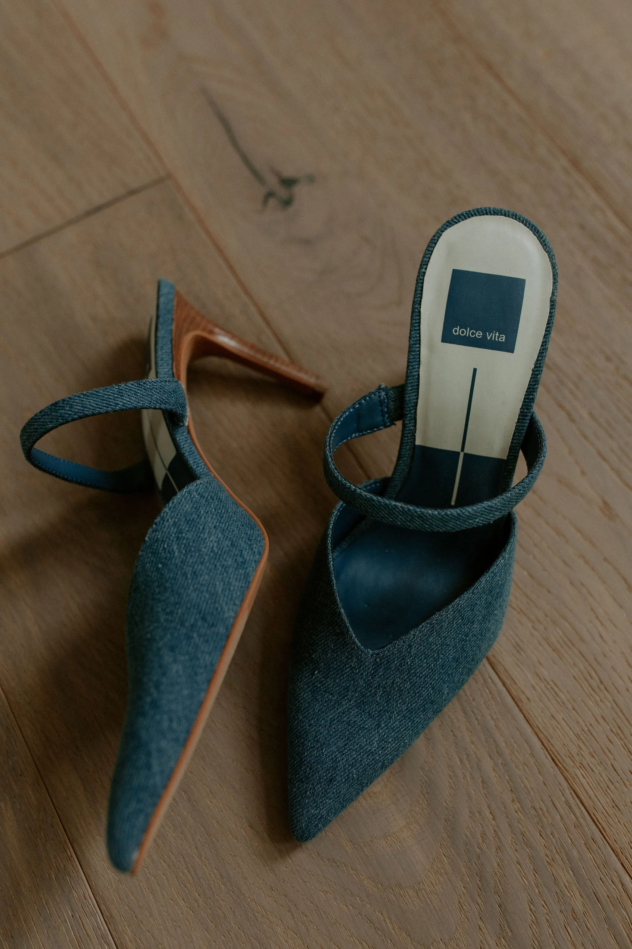 The Kanika Heels by Dolce Vita - Blue Denim