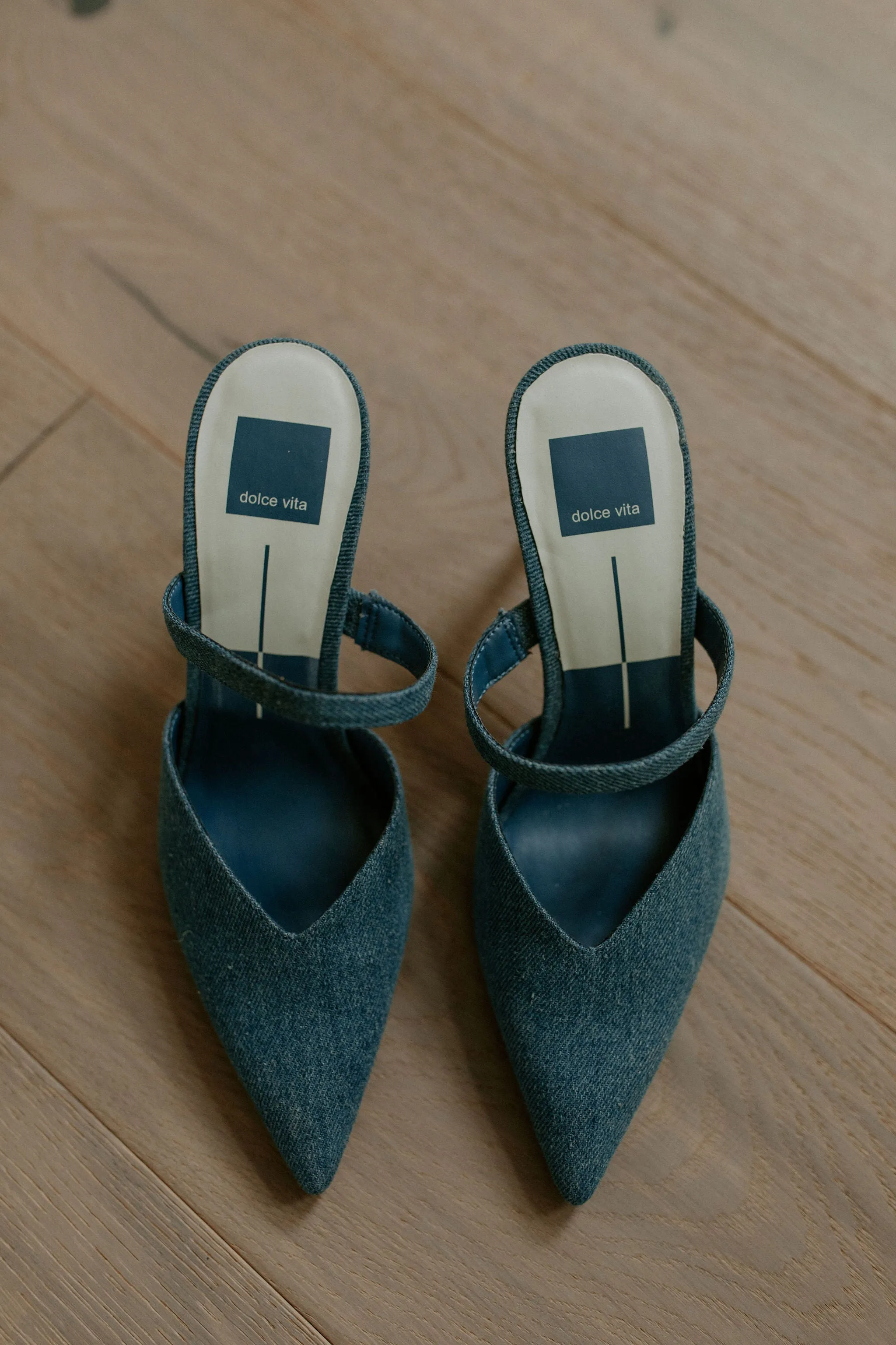 The Kanika Heels by Dolce Vita - Blue Denim