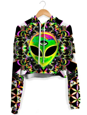 Trance Fleece Crop Hoodie