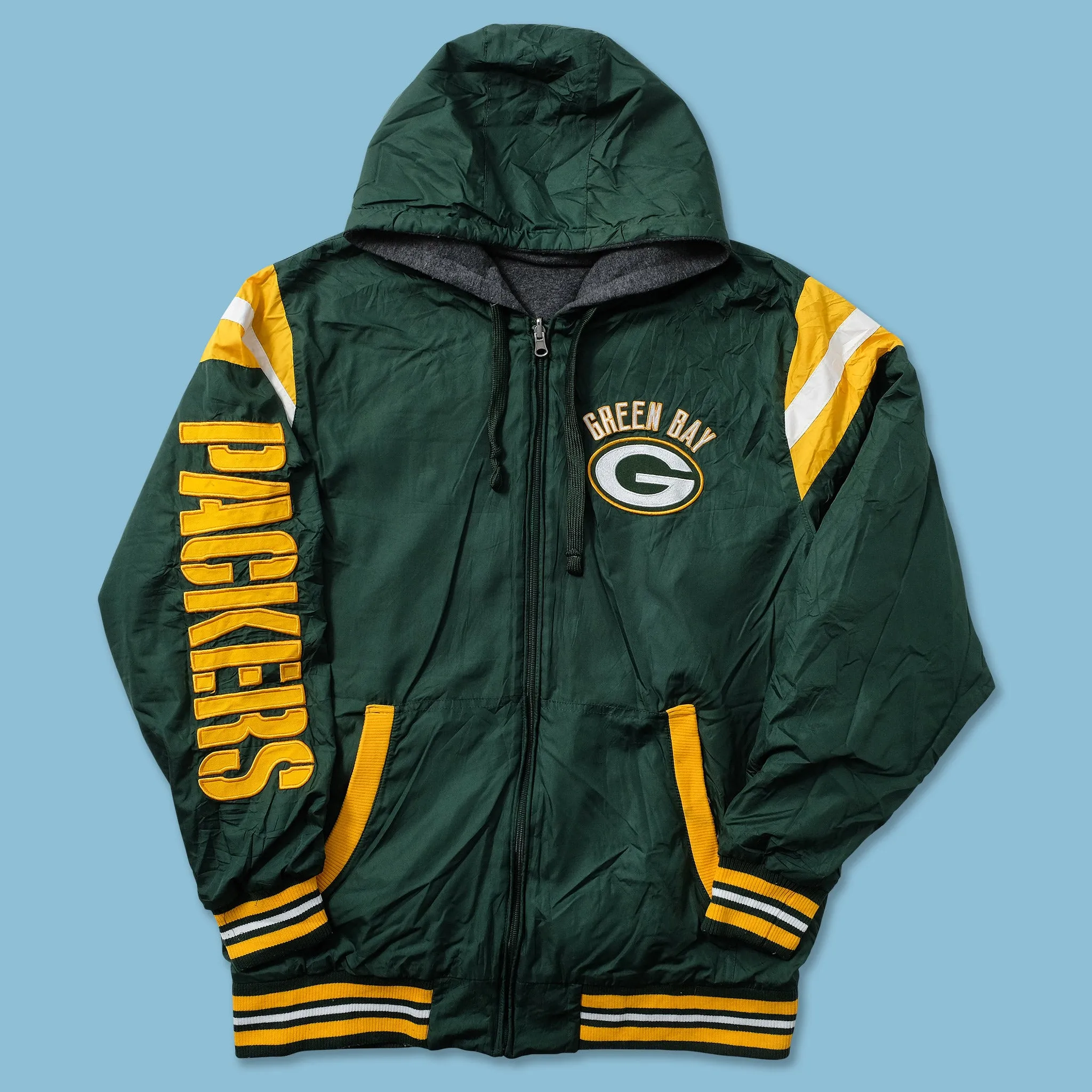 Vintage Greenbay Packers Light Padded Jacket XLarge