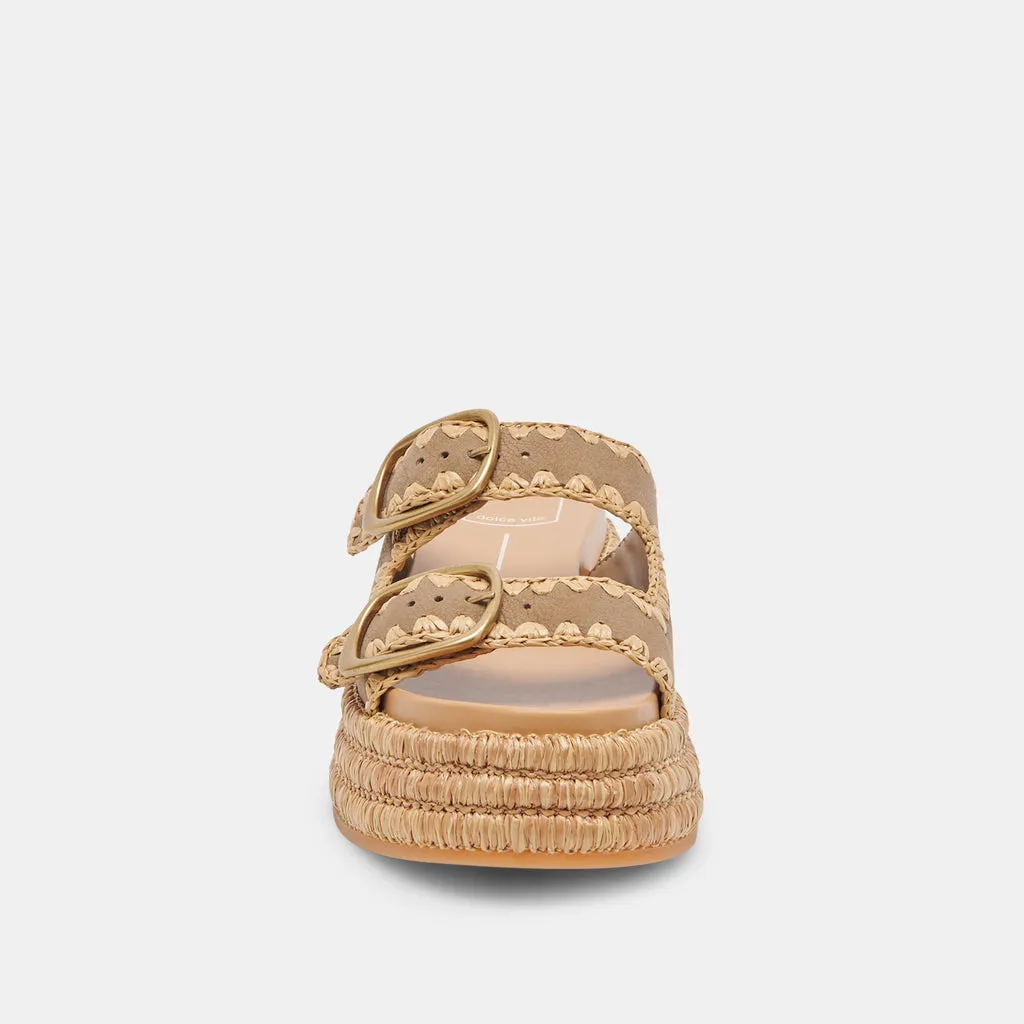 WANIKA SANDALS ALMOND NUBUCK– Dolce Vita 6959806808130