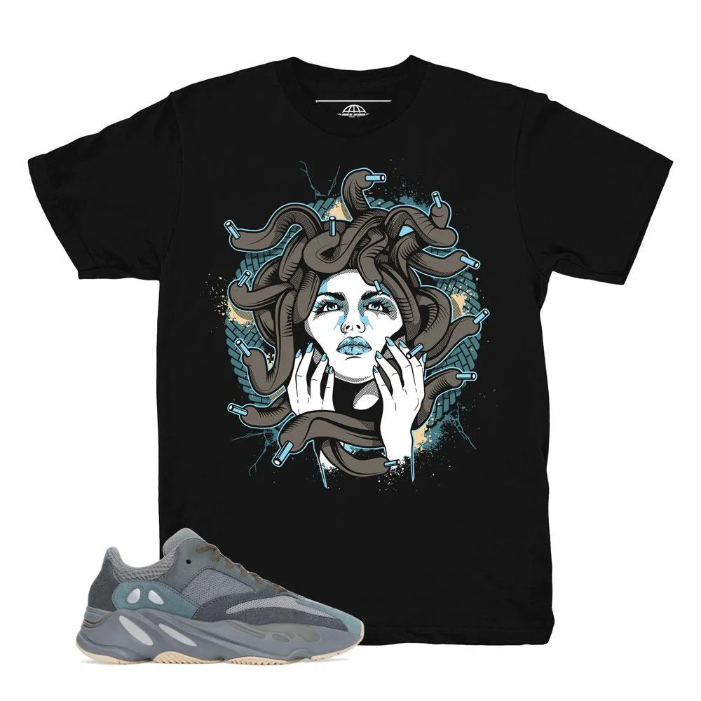 Yeezy 700 Teal Blue Medusa Shirt