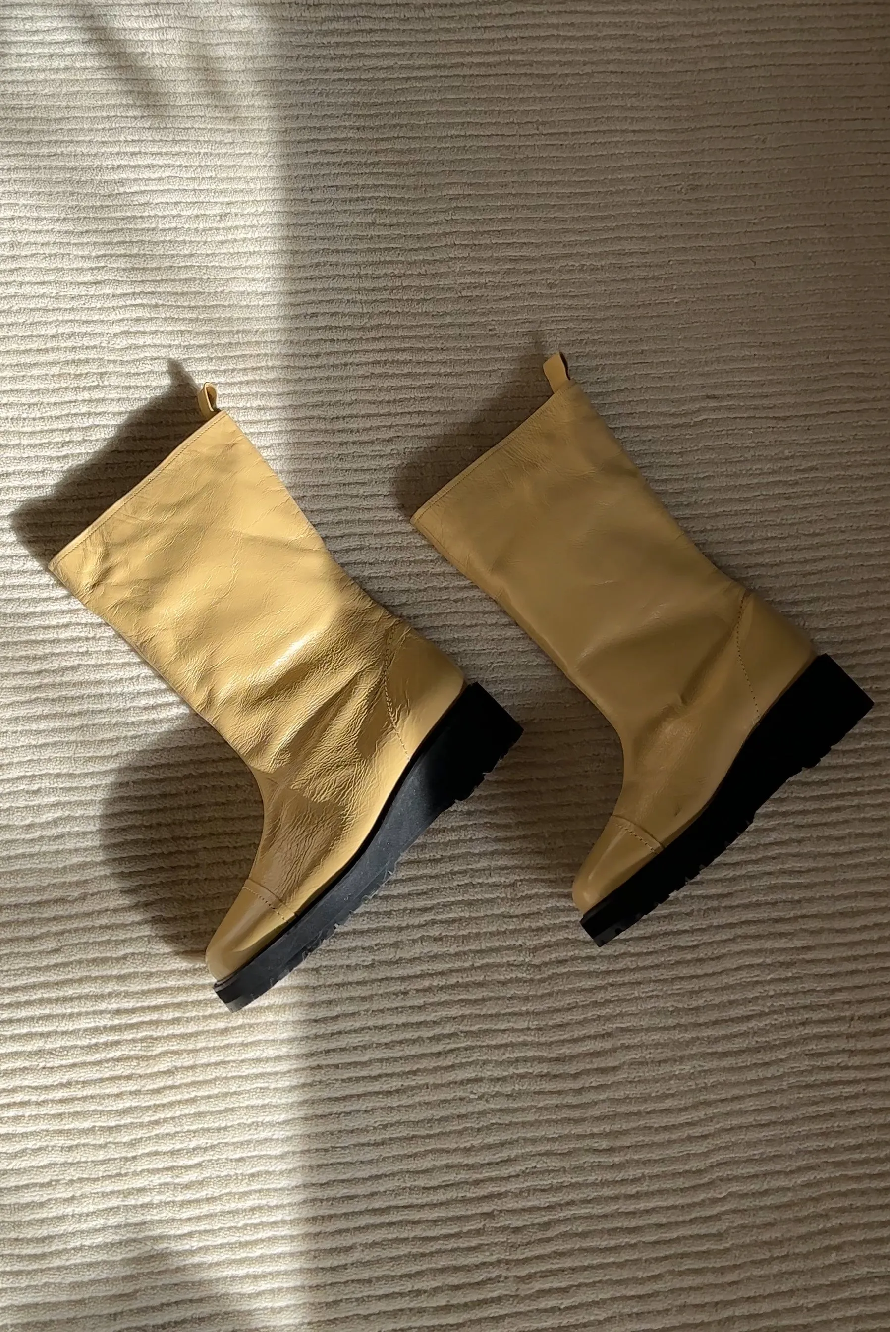 Yomi Boots- Pale Yellow