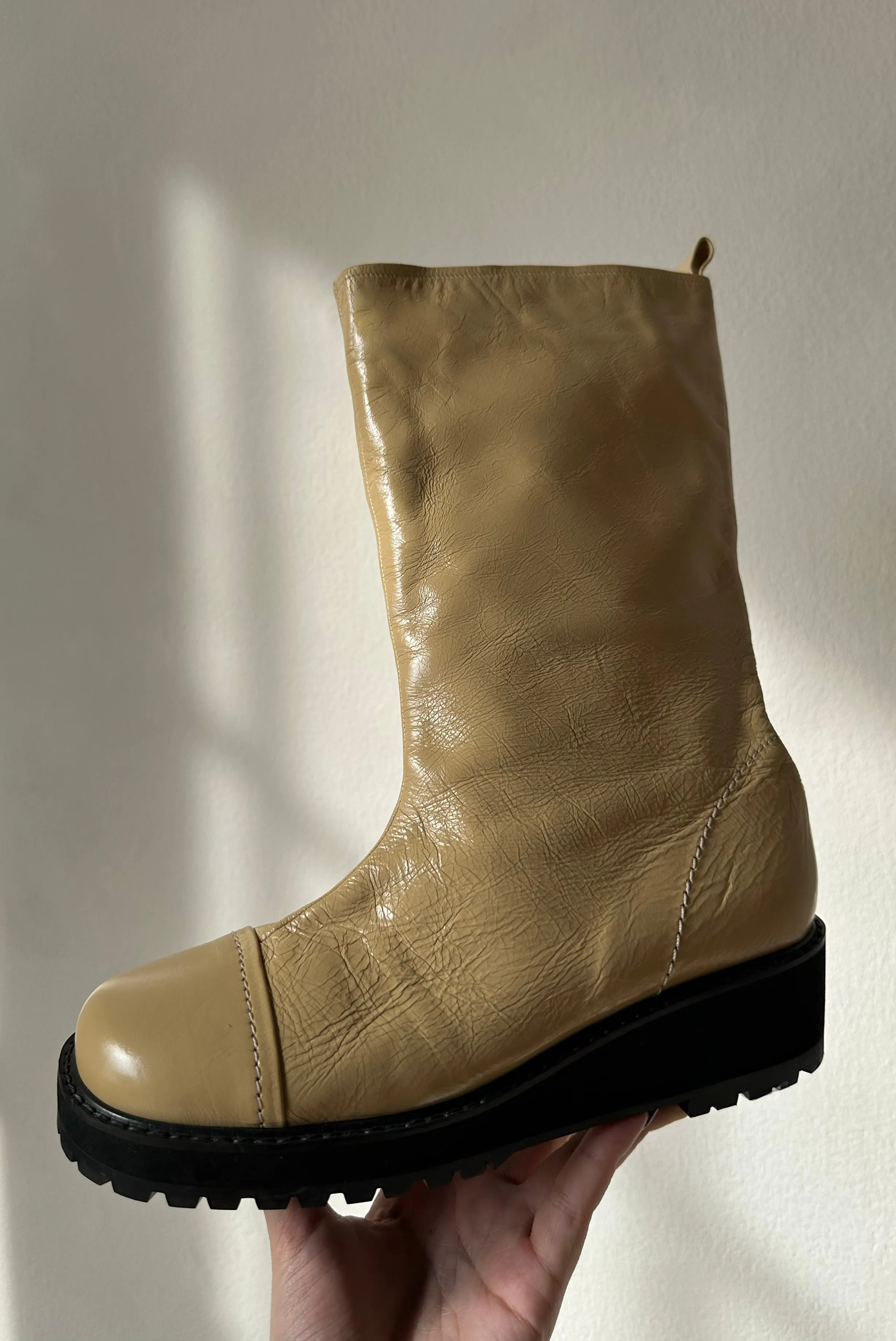 Yomi Boots- Pale Yellow